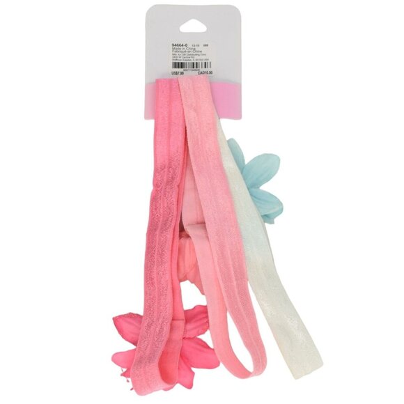 New Claire's Club Girls Hair Accessories Headwrap Headband Flowers Lot of 6 - Picture 7 of 8